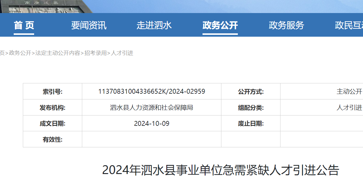 泗水县最新招聘信息概览，聚焦职场机遇，掌握31日动态