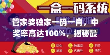 管家婆独家一码一肖，中奖率高达100%，揭秘最新正品攻略_ptb263.08参与版