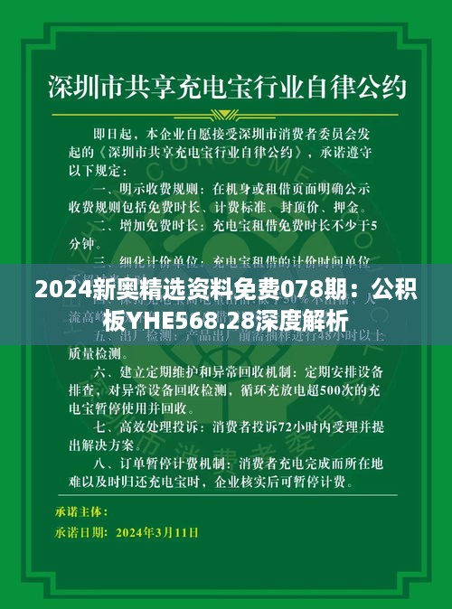 2024新奥精选资料免费078期：公积板yhe568.28深度解析