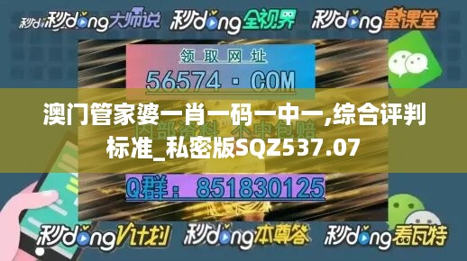 澳门管家婆一肖一码一中一,综合评判标准_私密版sqz537.07