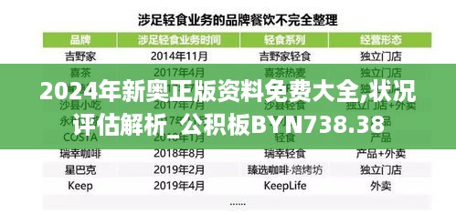 2024年新奥正版资料免费大全,状况评估解析_公积板byn738.38